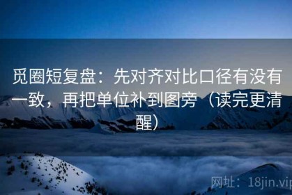 觅圈短复盘：先对齐对比口径有没有一致，再把单位补到图旁（读完更清醒）