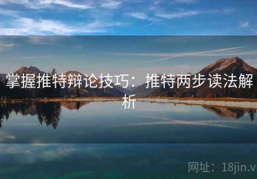 掌握推特辩论技巧：推特两步读法解析