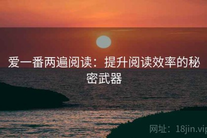 爱一番两遍阅读：提升阅读效率的秘密武器