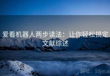爱看机器人两步读法：让你轻松搞定文献综述
