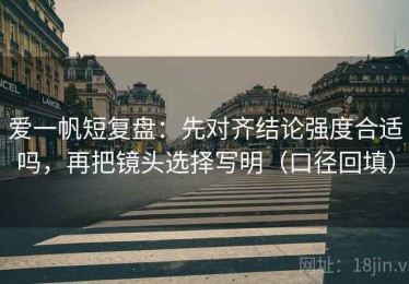 爱一帆短复盘：先对齐结论强度合适吗，再把镜头选择写明（口径回填）