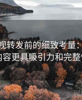 柚子影视转发前的细致考量：如何让内容更具吸引力和完整性