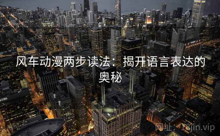 风车动漫两步读法：揭开语言表达的奥秘