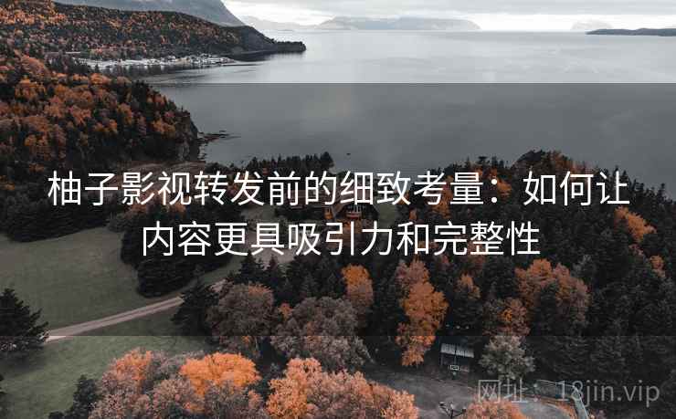柚子影视转发前的细致考量：如何让内容更具吸引力和完整性