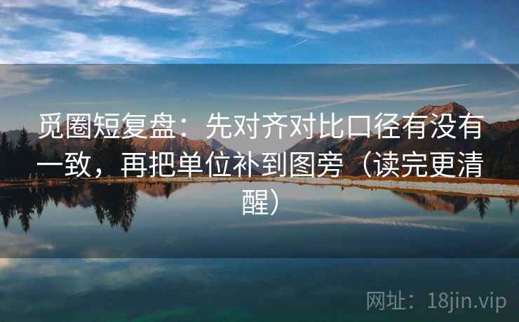 觅圈短复盘：先对齐对比口径有没有一致，再把单位补到图旁（读完更清醒）